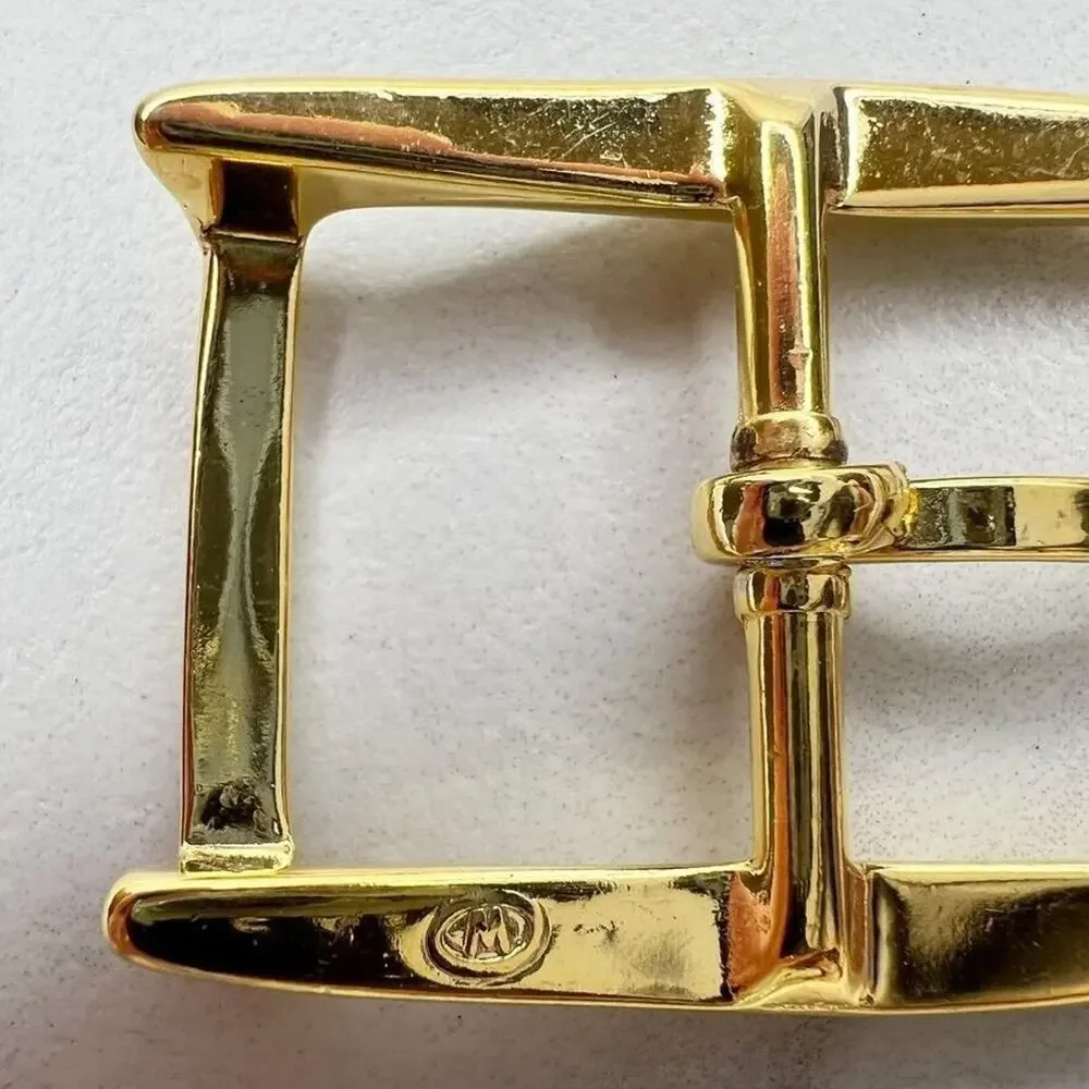 Vintage Gold Tone Simple Basic Belt Buckle for up to 1 Inch Belt